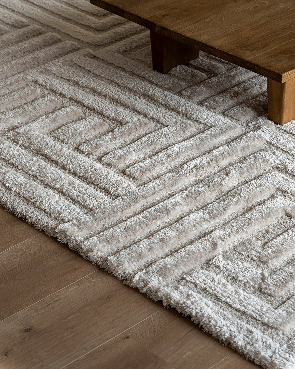 Modern Vloerkleed – Mallorca Wit