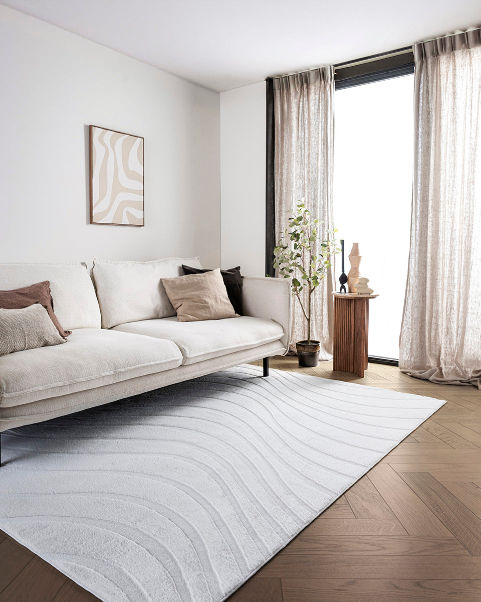 Japandi Vloerkleed - Terra Maris Gebroken Wit