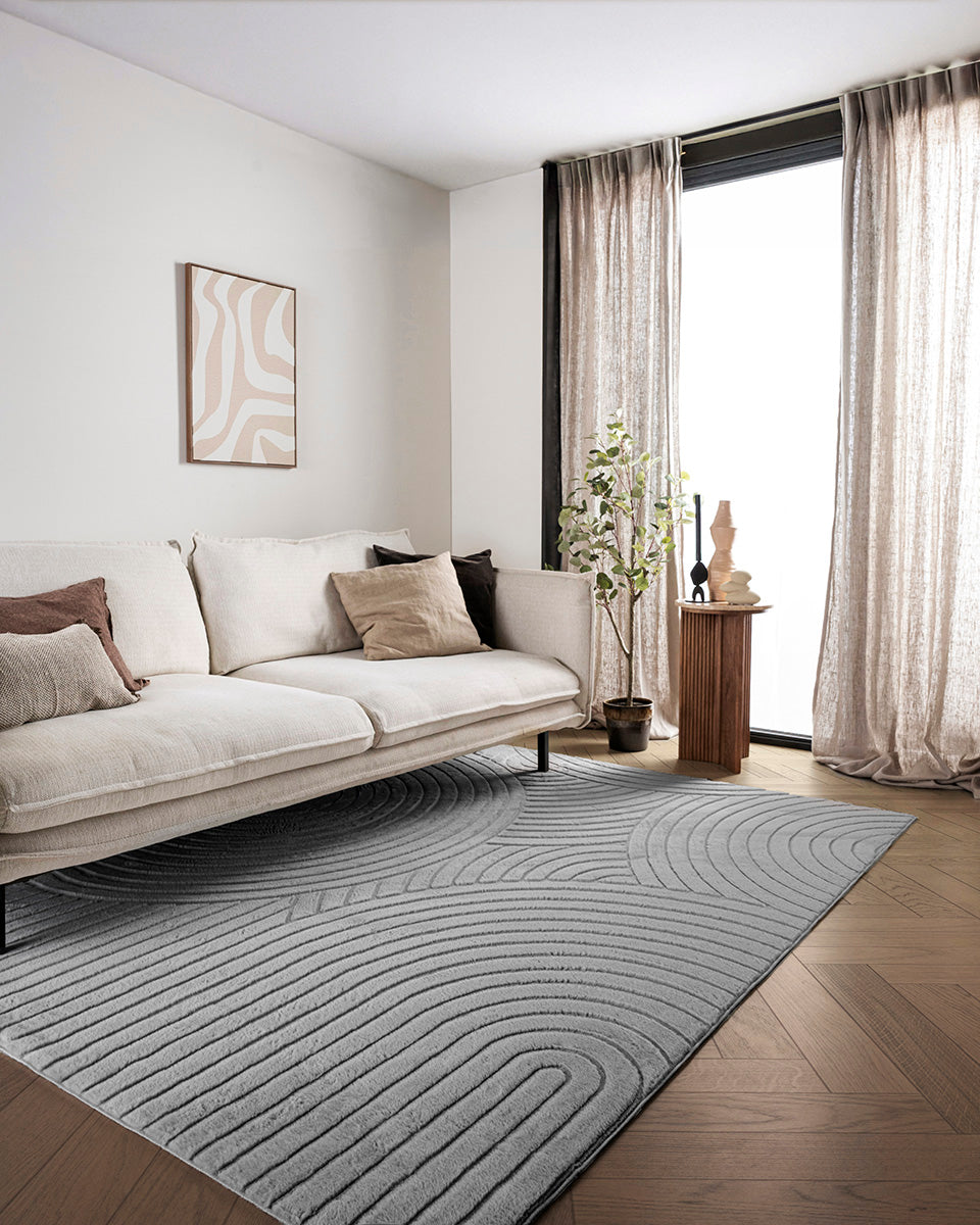 Japandi Vloerkleed - Terra Zenith Grijs