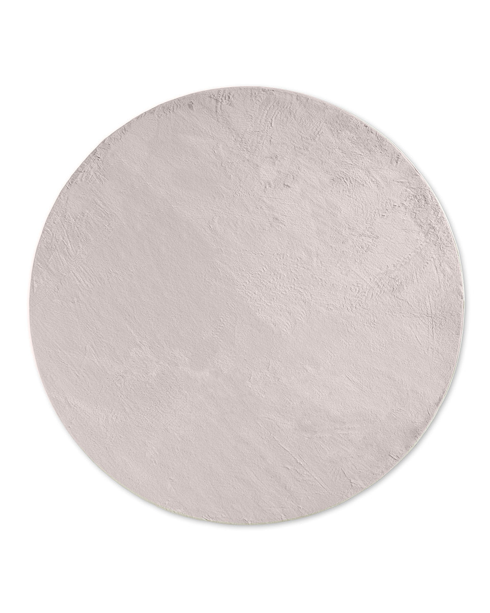 Rond Japandi Vloerkleed - Ovara Plano Taupe