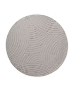 Rond Japandi Vloerkleed - Ovara Zenith Taupe