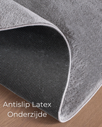 Rond Japandi Vloerkleed - Ovara Plano Grijs