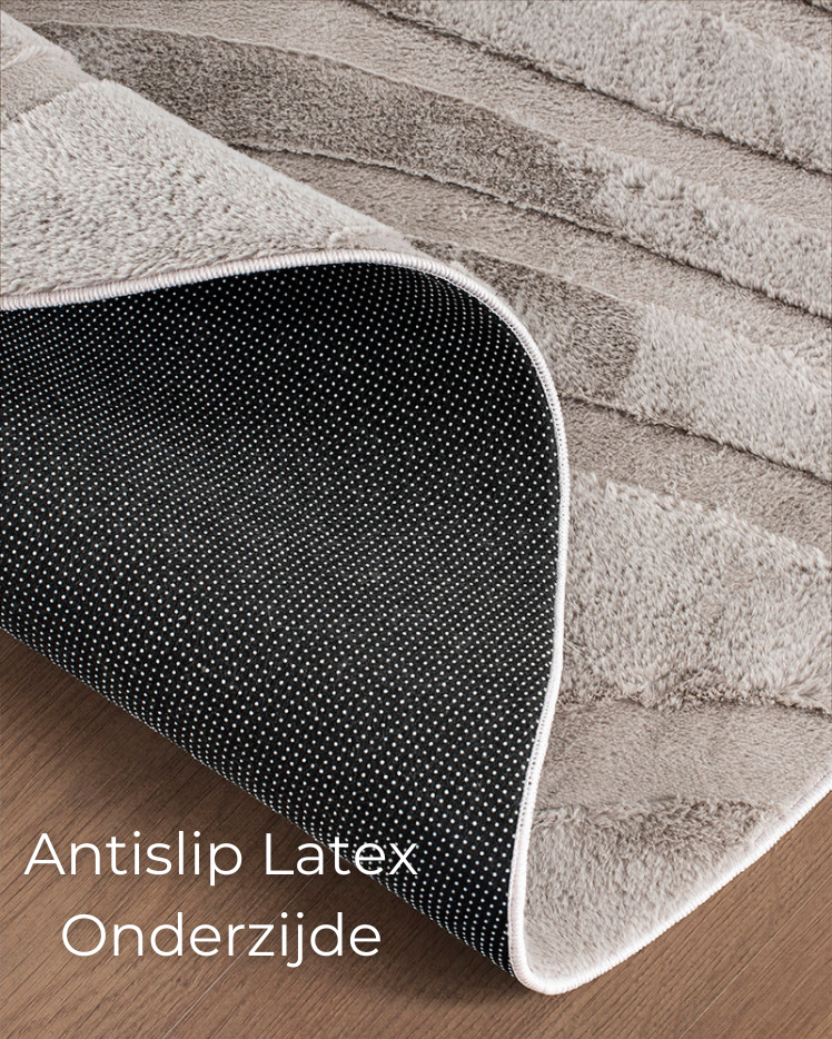 Rond Japandi Vloerkleed - Ovara Maris Taupe