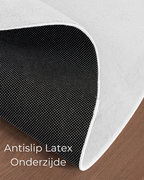 Rond Japandi Vloerkleed - Ovara Plano Gebroken Wit