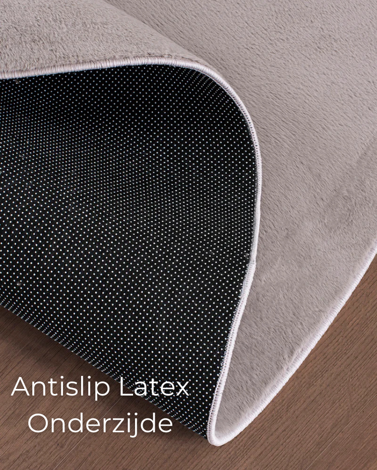 Rond Japandi Vloerkleed - Ovara Plano Taupe