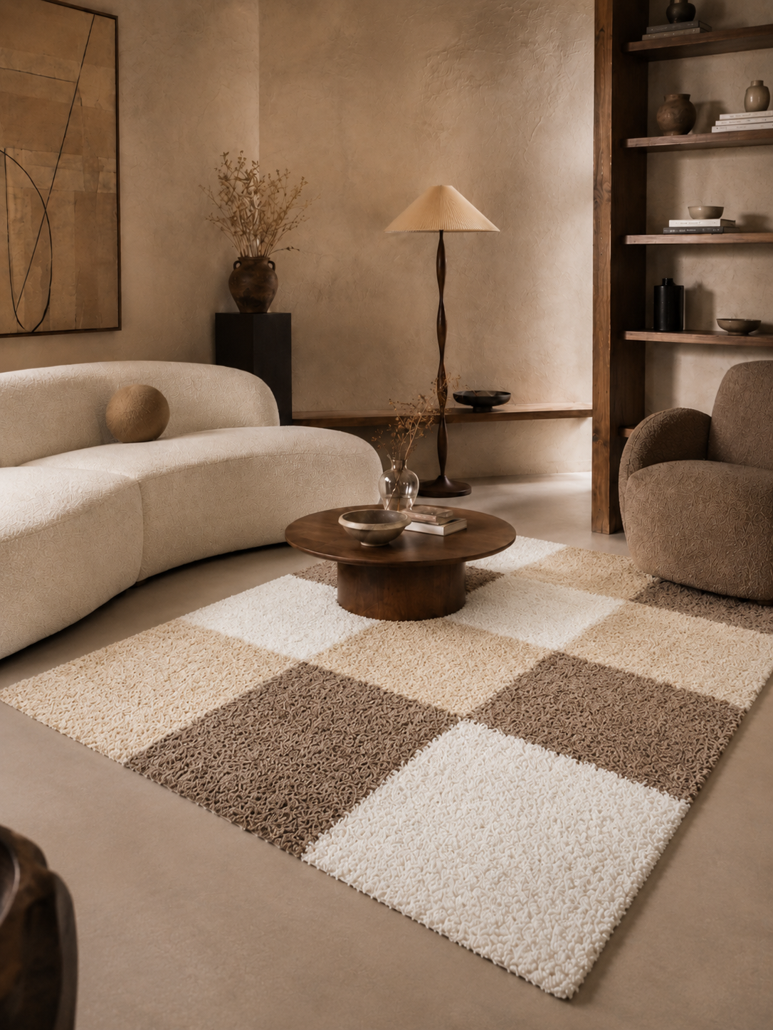 Shaggy Hoogpolig Vloerkleed - LIFE 1501 MOCCA