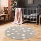 Kinder Vloerkleed - Rond Dotti Beige
