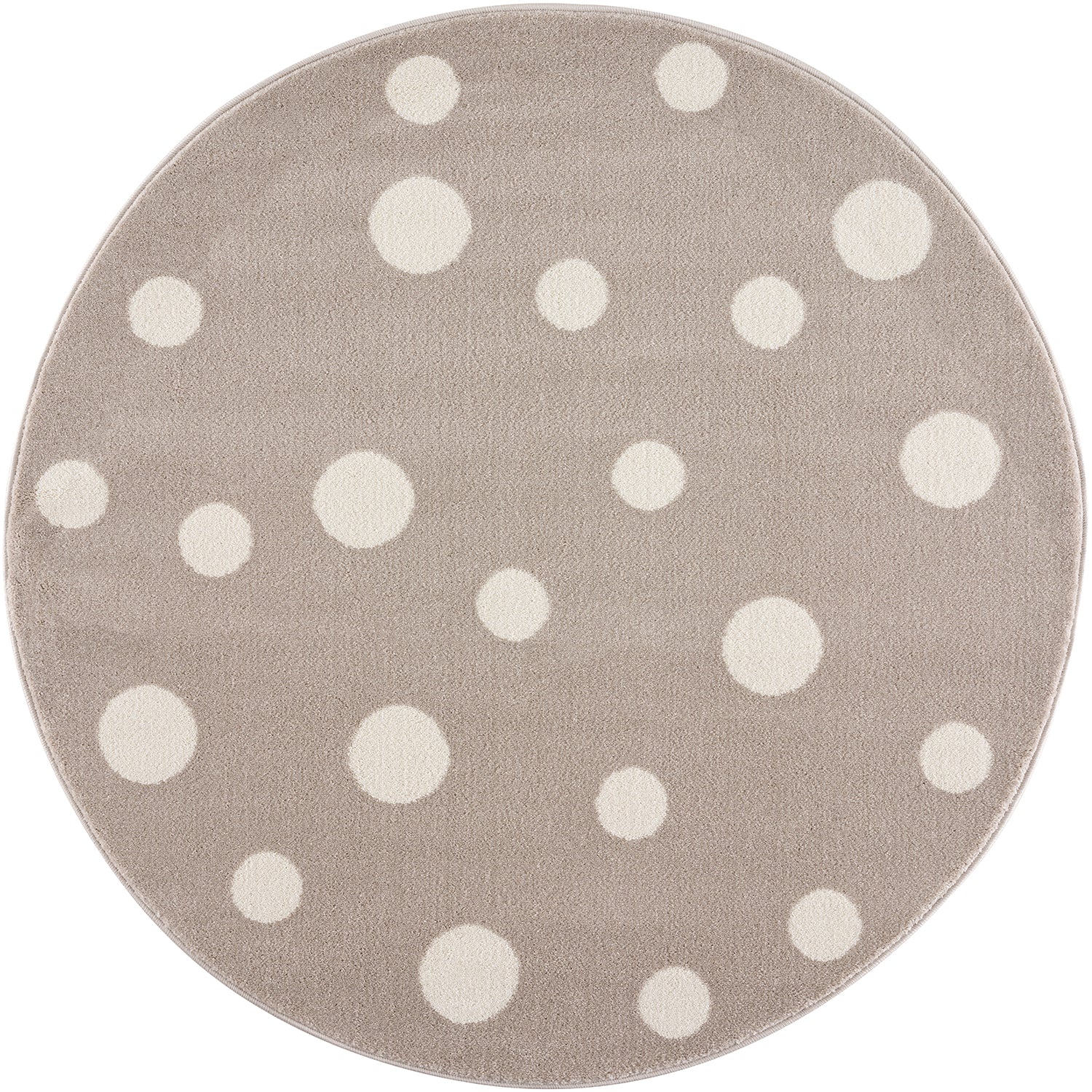 Kinder Vloerkleed - Rond Dotti Beige