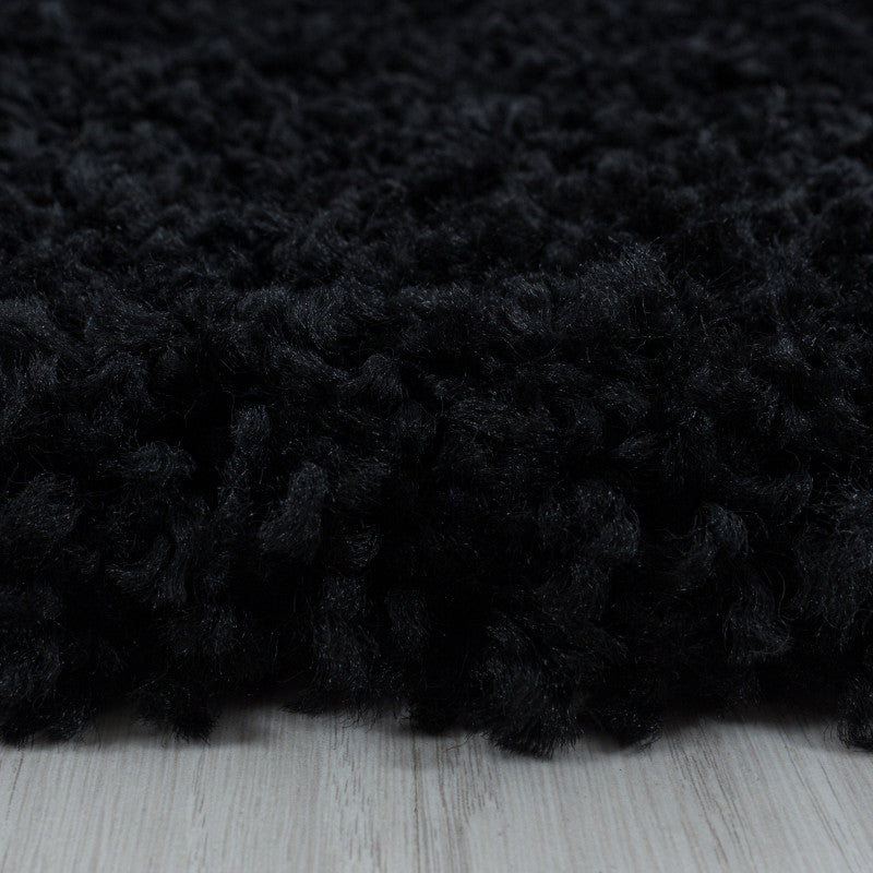 Hochflor Shaggy Teppich - SYDNEY 3000 BLACK