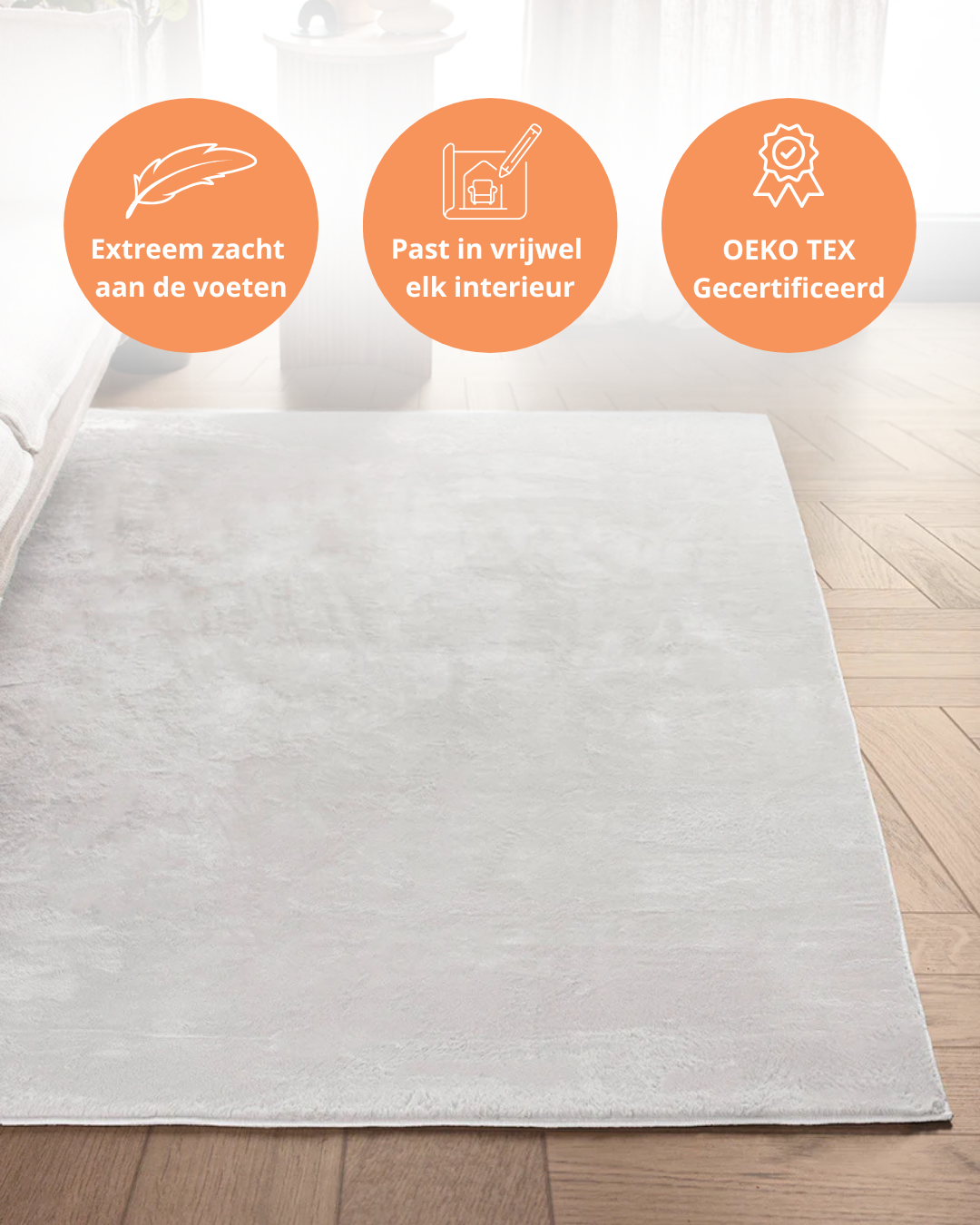 Japandi Vloerkleed - Terra Plano Ivory