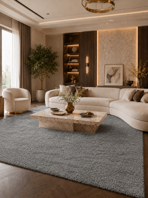 Hoogpolig Vloerkleed - FLUFFY 3500 LIGHTGREY