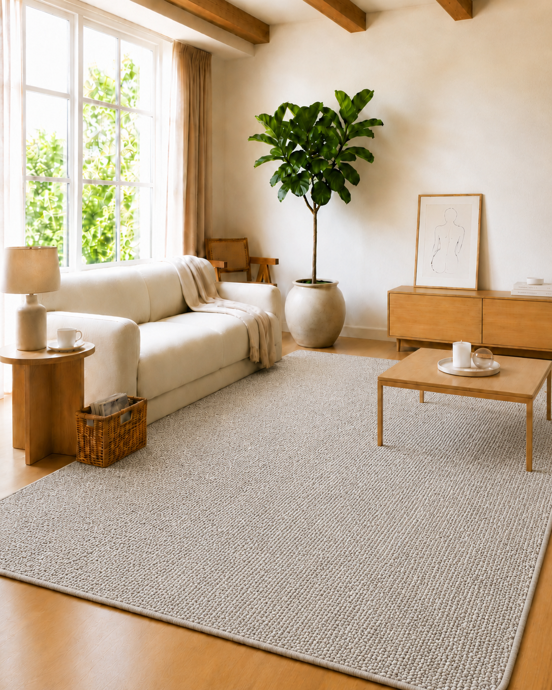 Modern Vloerkleed - LOOM 4300 SILVER