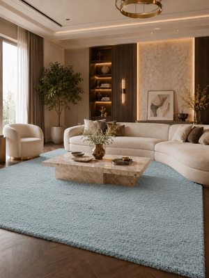 Hoogpolig Vloerkleed - FLUFFY 3500 BLUE