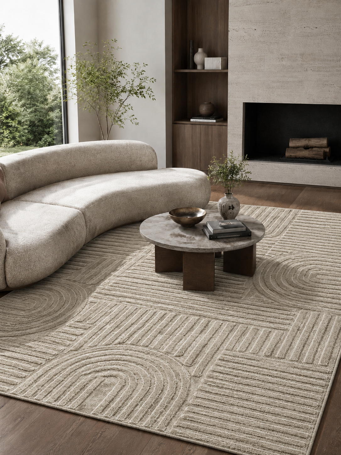 Japandi Vloerkleed - ART 1121 BEIGE