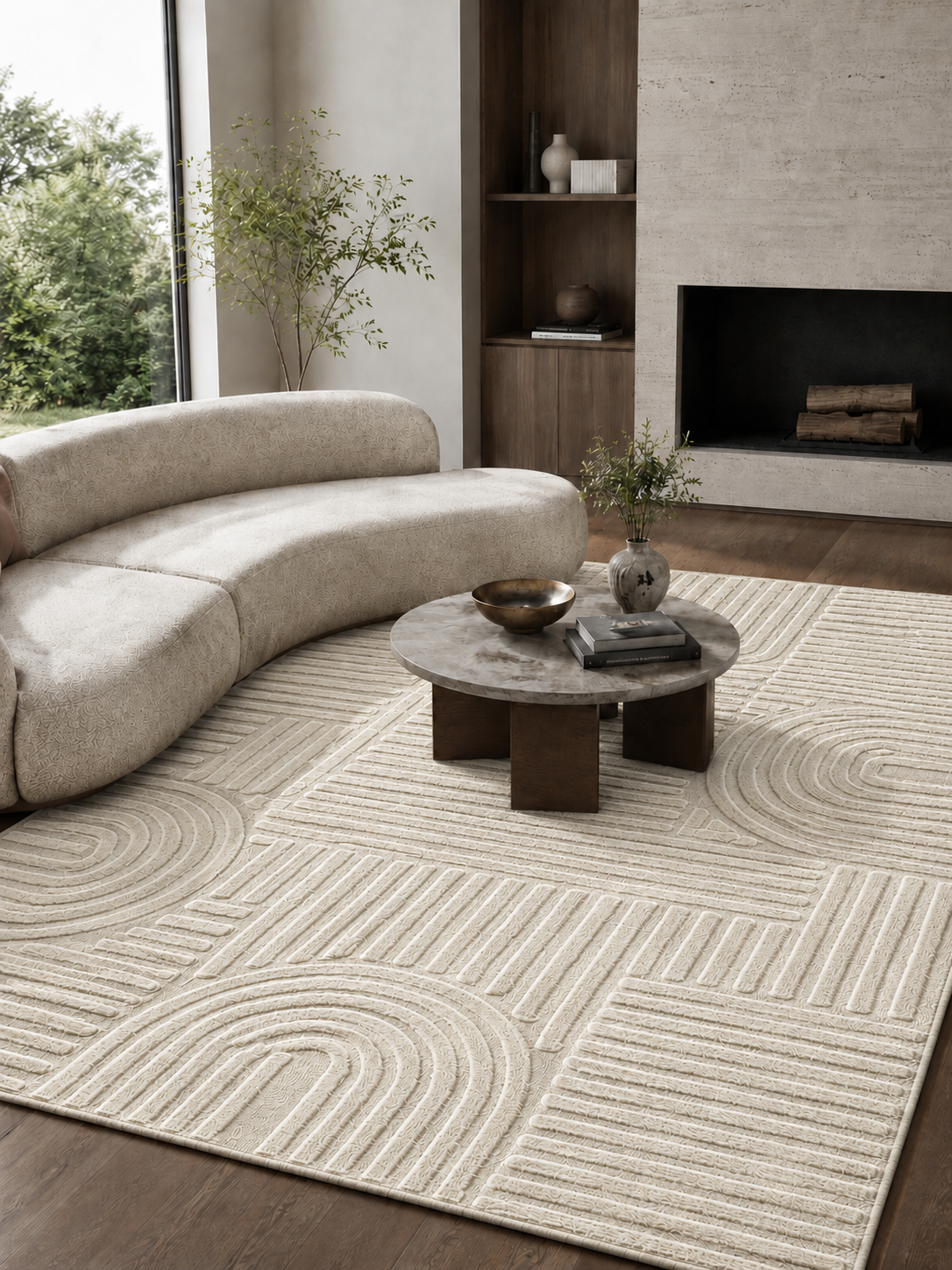 Japandi Vloerkleed - ART 1121 CREAM