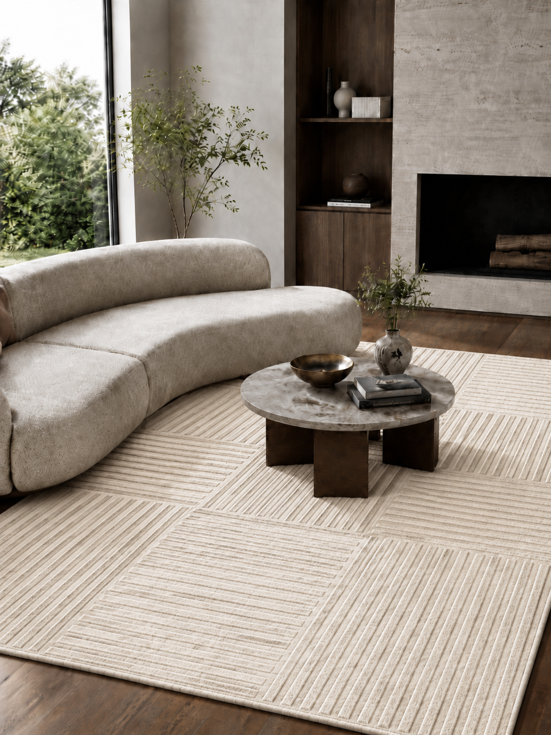 Japandi Vloerkleed - ART 1123 CREAM