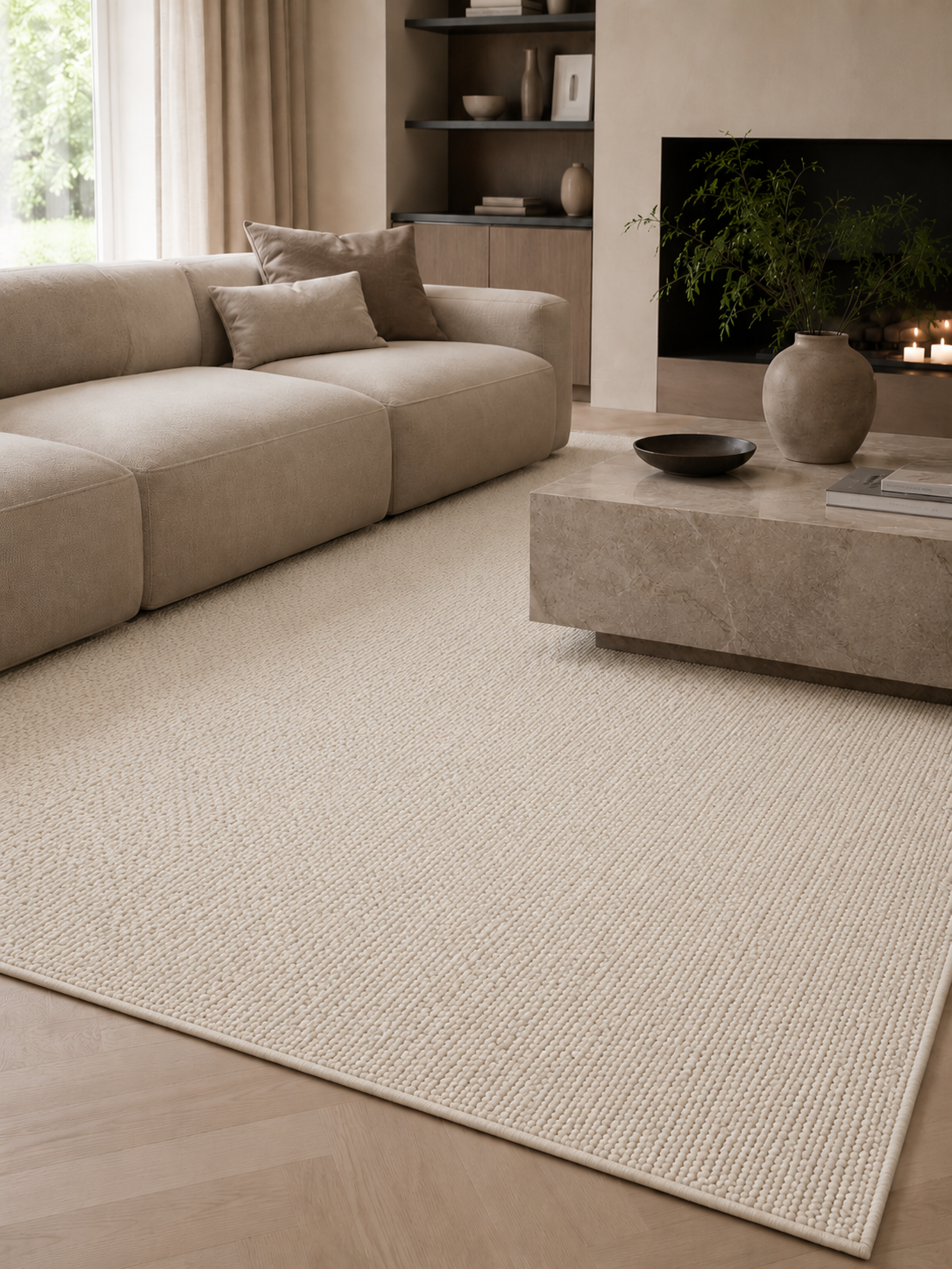Japandi Vloerkleed - HELIX 2200 CREAM