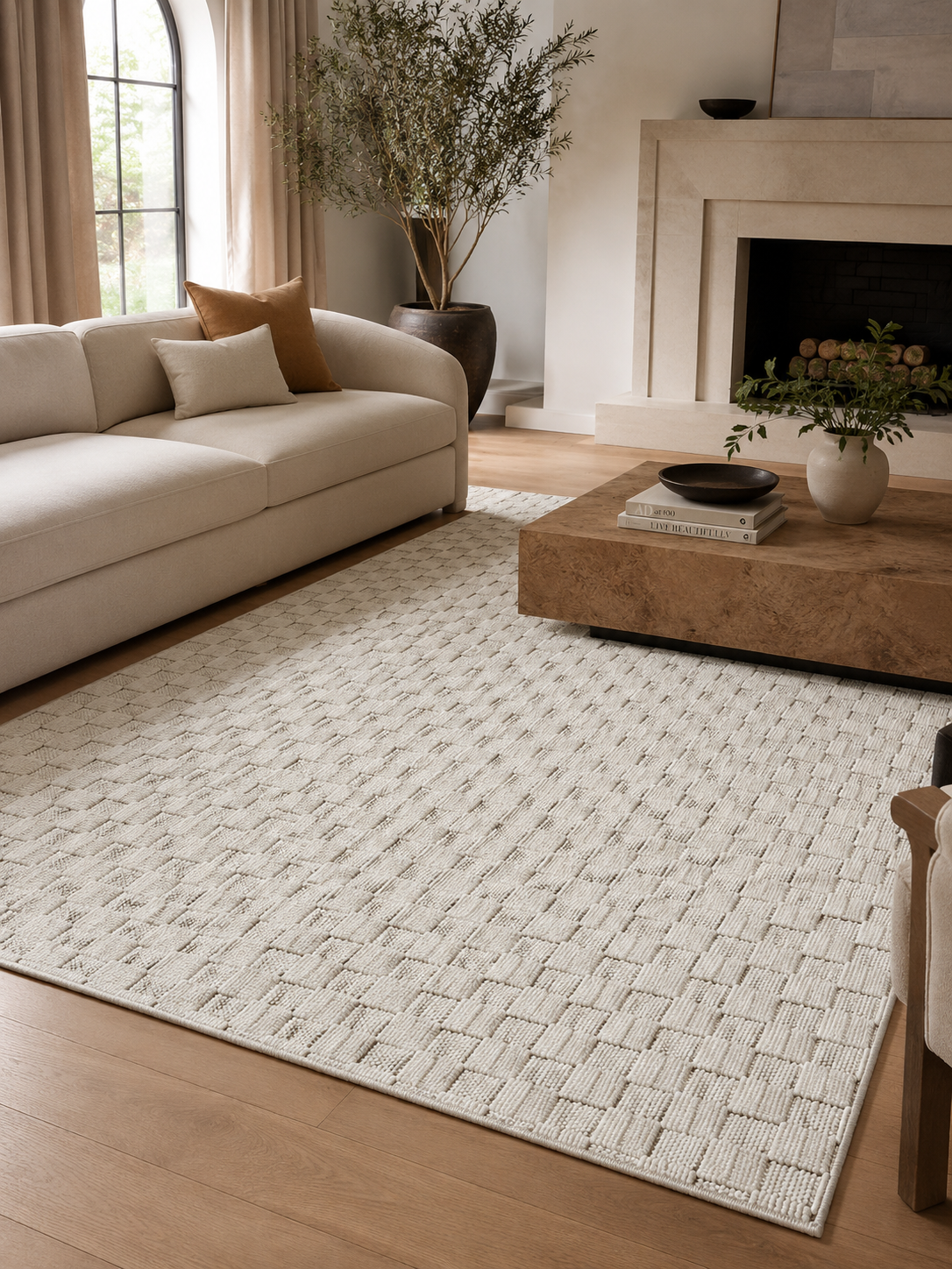 Japandi Vloerkleed - HELIX 2203 CREAM