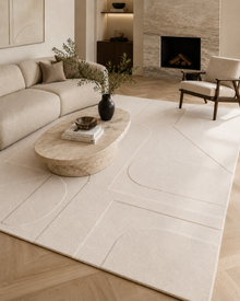 Japandi Vloerkleed - POMPEI 1614 CREAM