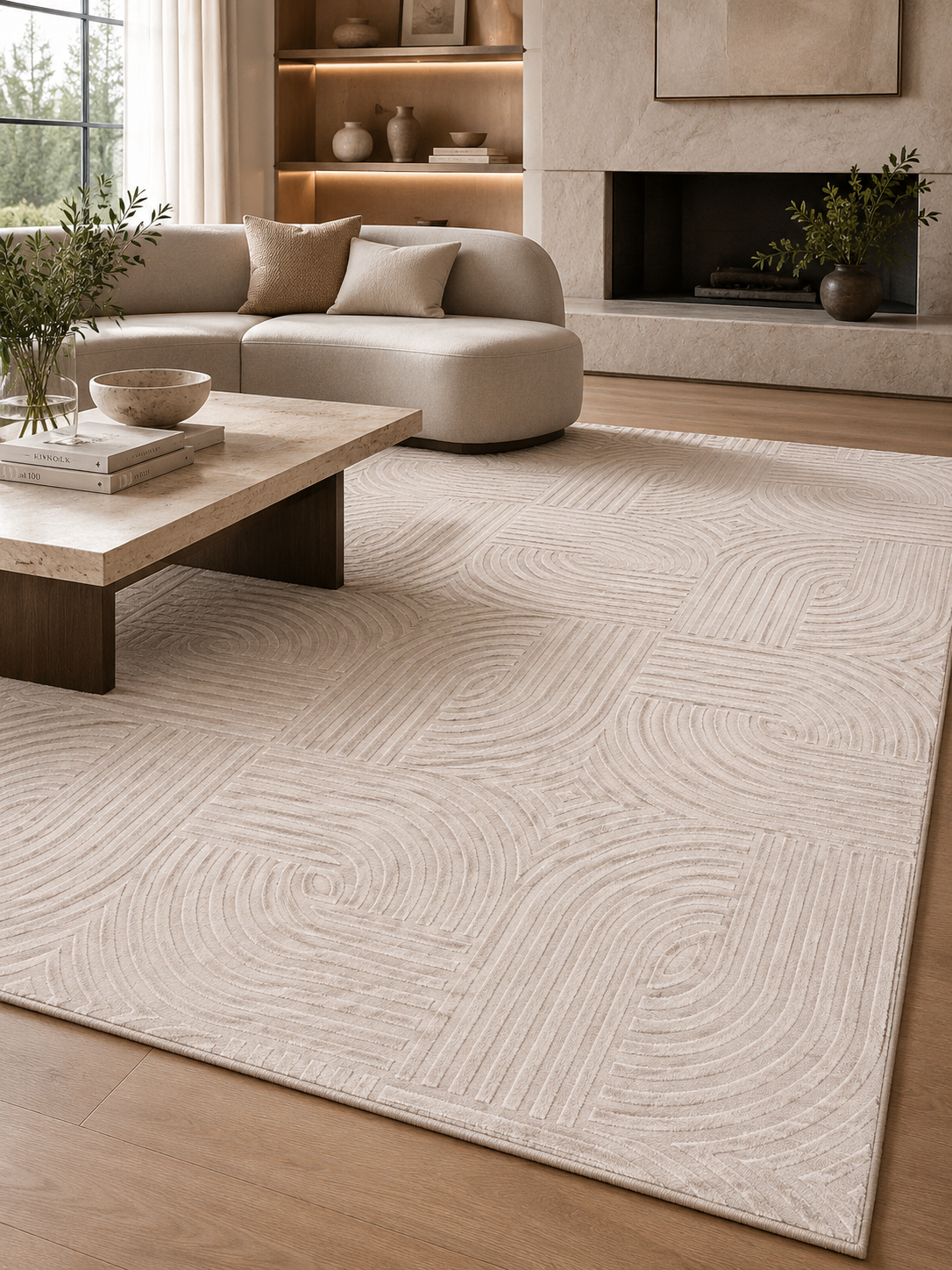 Japandi Vloerkleed - SAHARA 1112 BEIGE