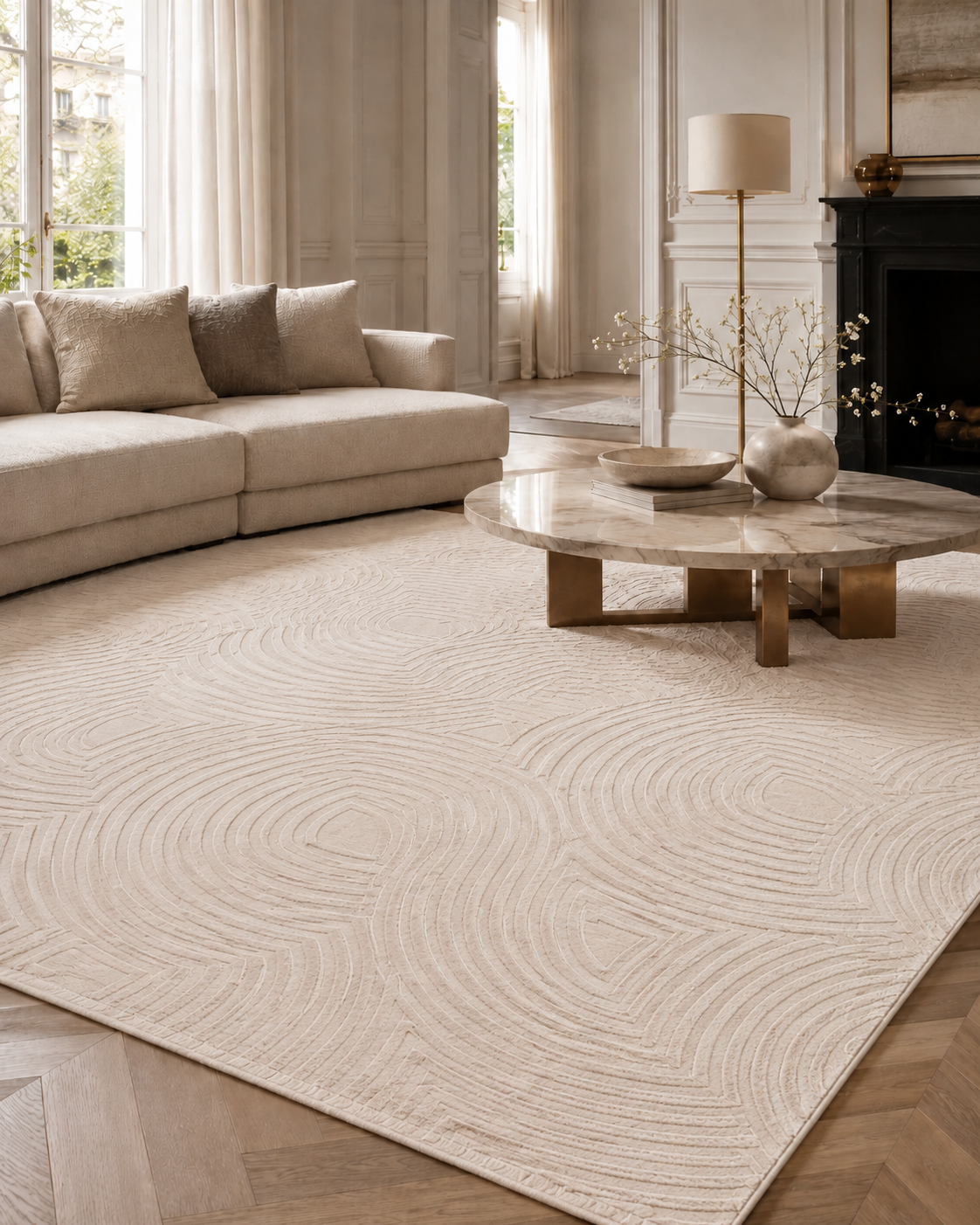 Japandi Vloerkleed - SAHARA 1113 BEIGE