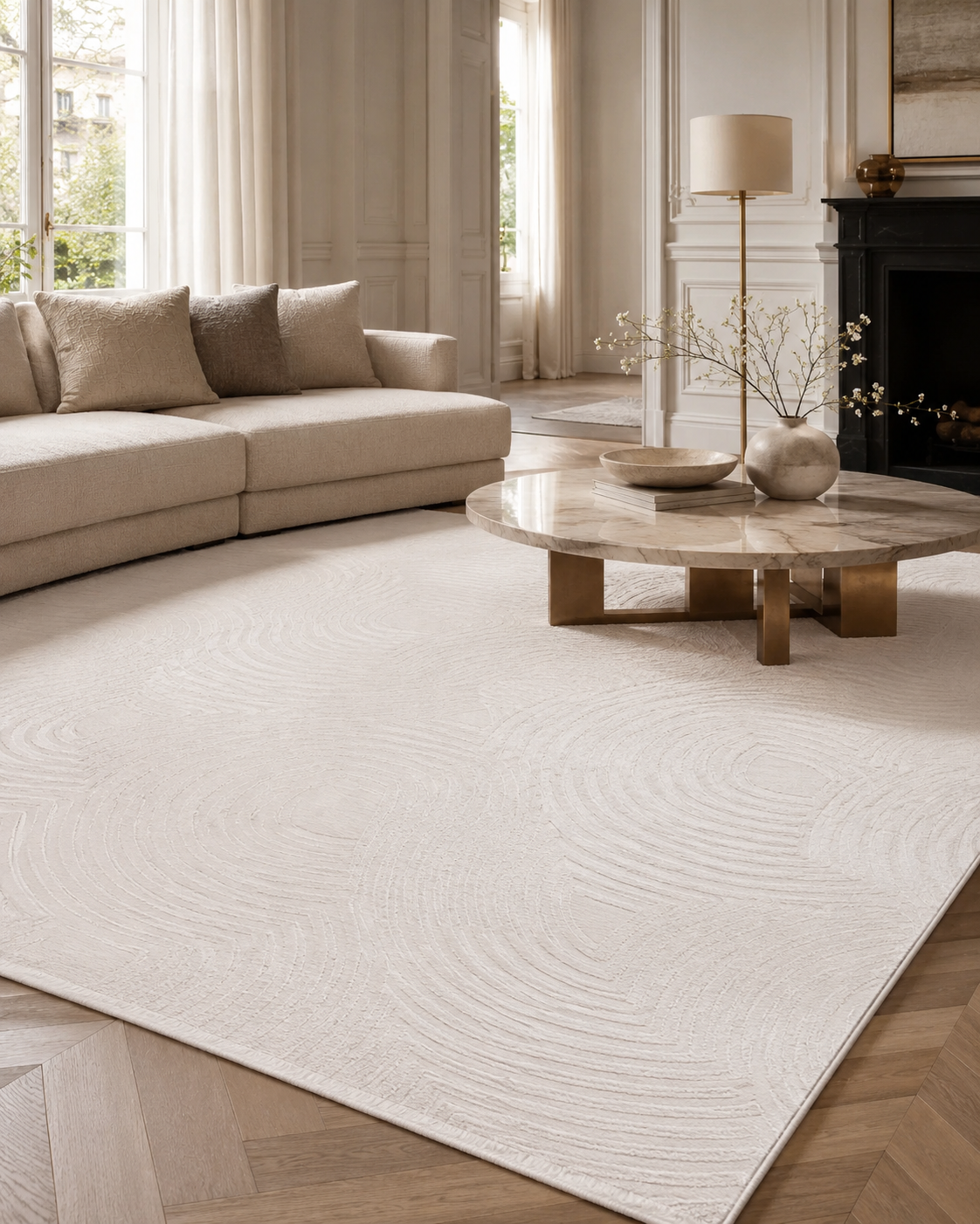 Japandi Vloerkleed - SAHARA 1113 CREAM