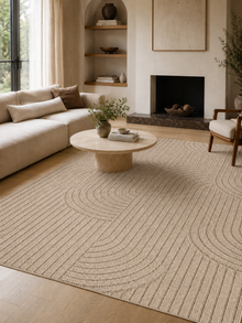 Japandi Vloerkleed - HELIX 2201 BEIGE