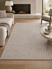 Japandi Vloerkleed - HELIX 2201 SILVER