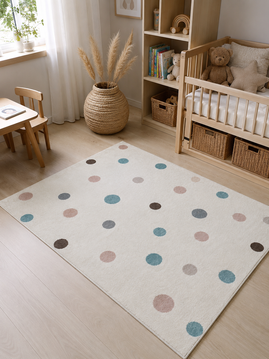 Kinder Vloerkleed - Dotti Wit
