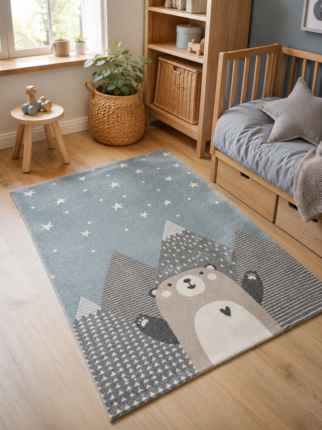 Kinder Vloerkleed - Dreambear Mint