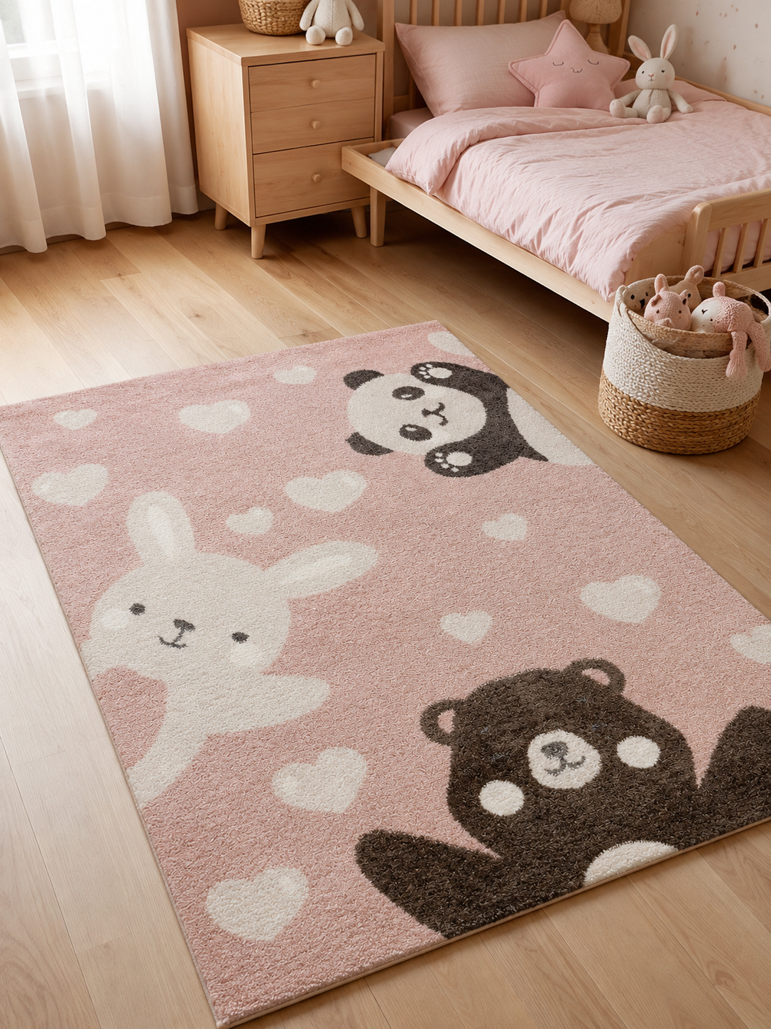 Kinder Vloerkleed - Snuggles Roze