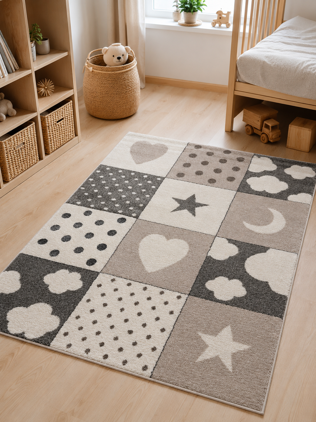 Kinder Vloerkleed - Sweat Blocks Grijs