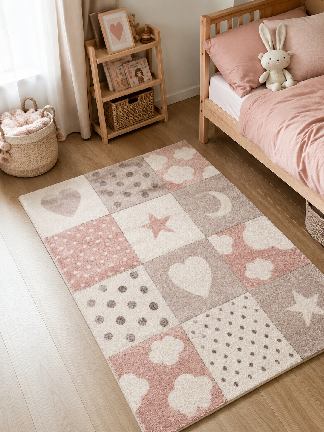 Kinder Vloerkleed - Sweat Blocks Roze