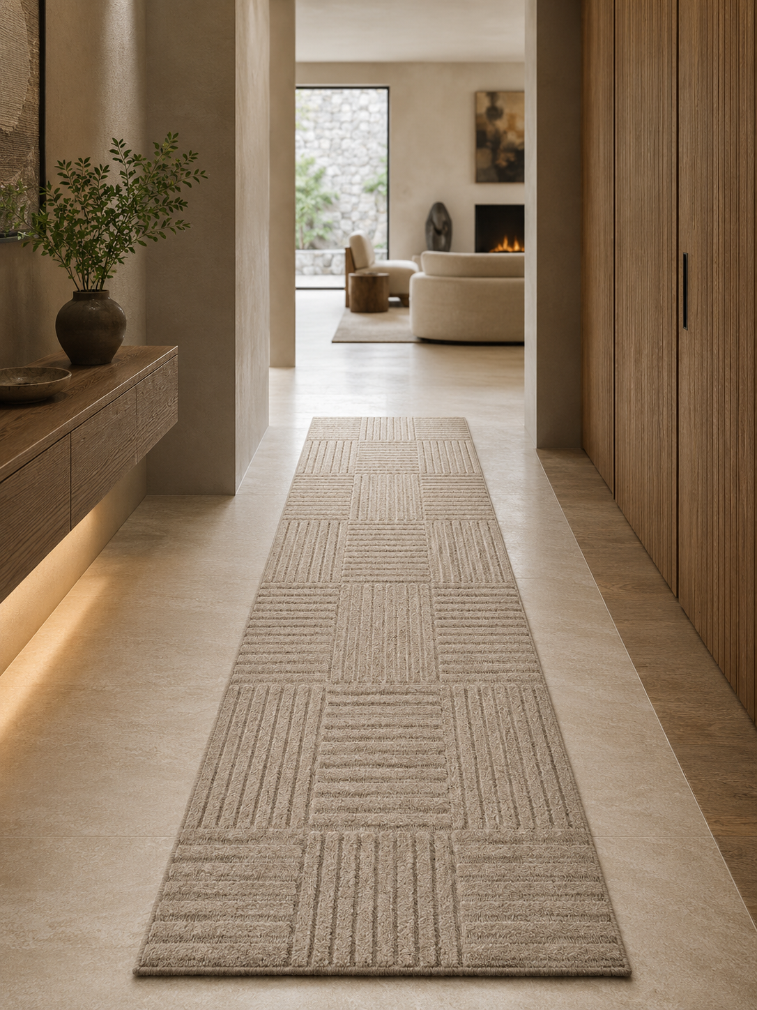 Loper Japandi Vloerkleed - ART 1123 BEIGE