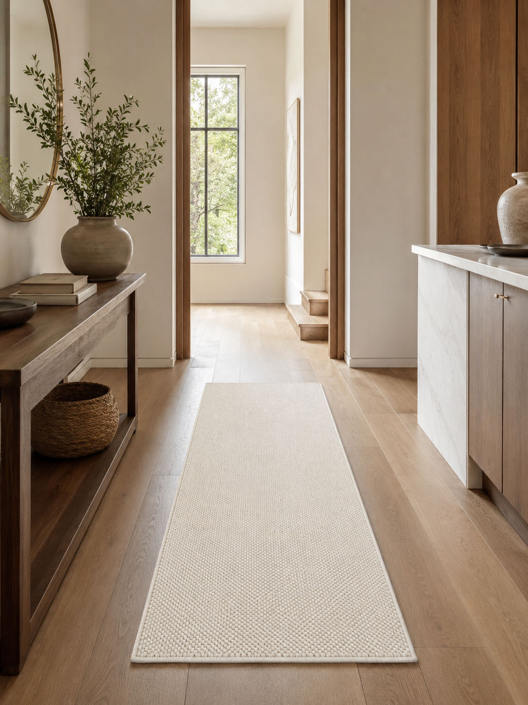 Loper Japandi Vloerkleed - HELIX 2200 CREAM