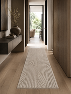 Läufer Japandi Teppich - HELIX 2201 BEIGE