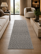 Läufer Japandi Teppich – HELIX 2202 SILBER
