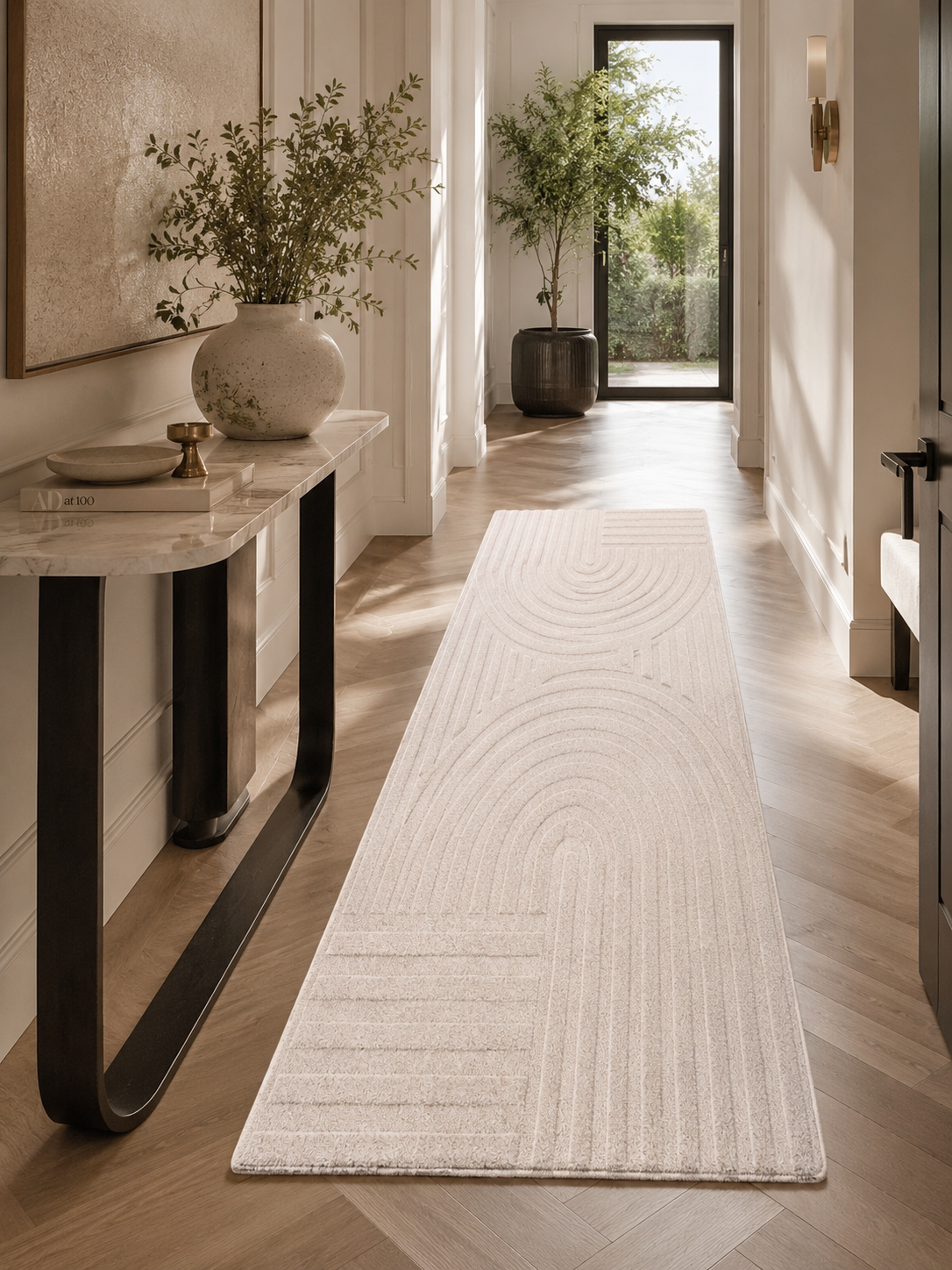 Loper Japandi Vloerkleed - POMPEI 1611 CREAM