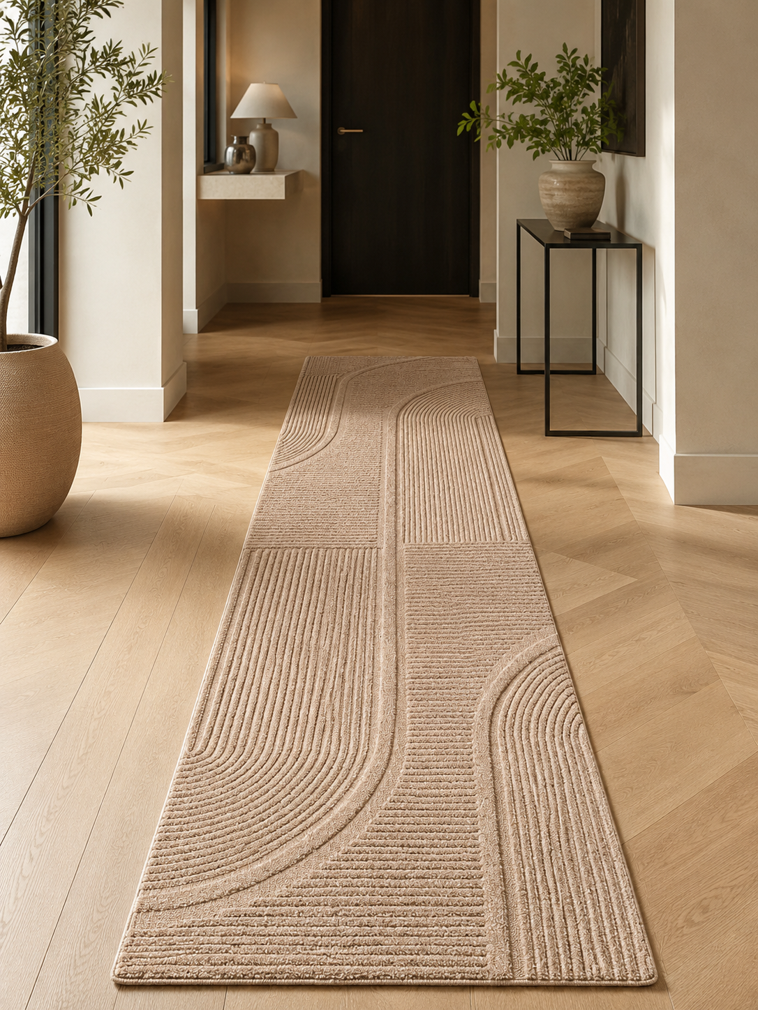 Loper Japandi Vloerkleed - POMPEI 1612 BEIGE