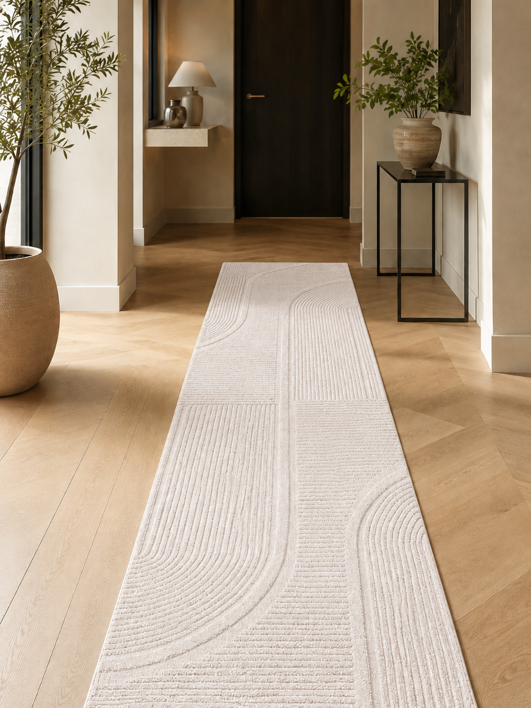 Loper Japandi Vloerkleed - POMPEI 1612 CREAM