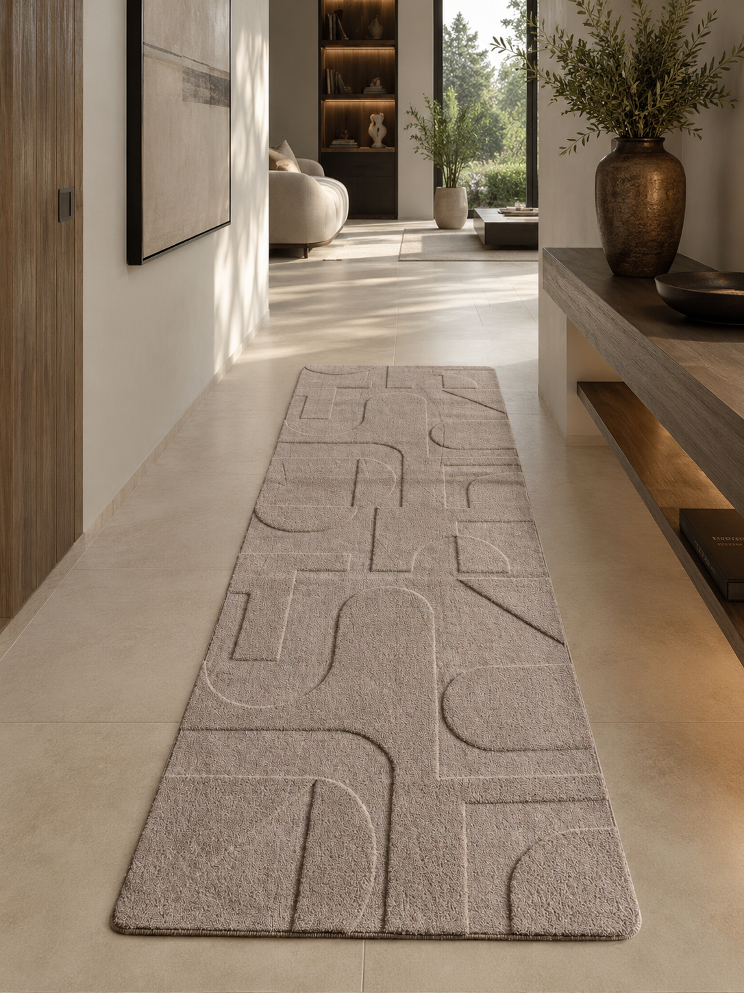 Loper Japandi Vloerkleed - POMPEI 1614 BEIGE