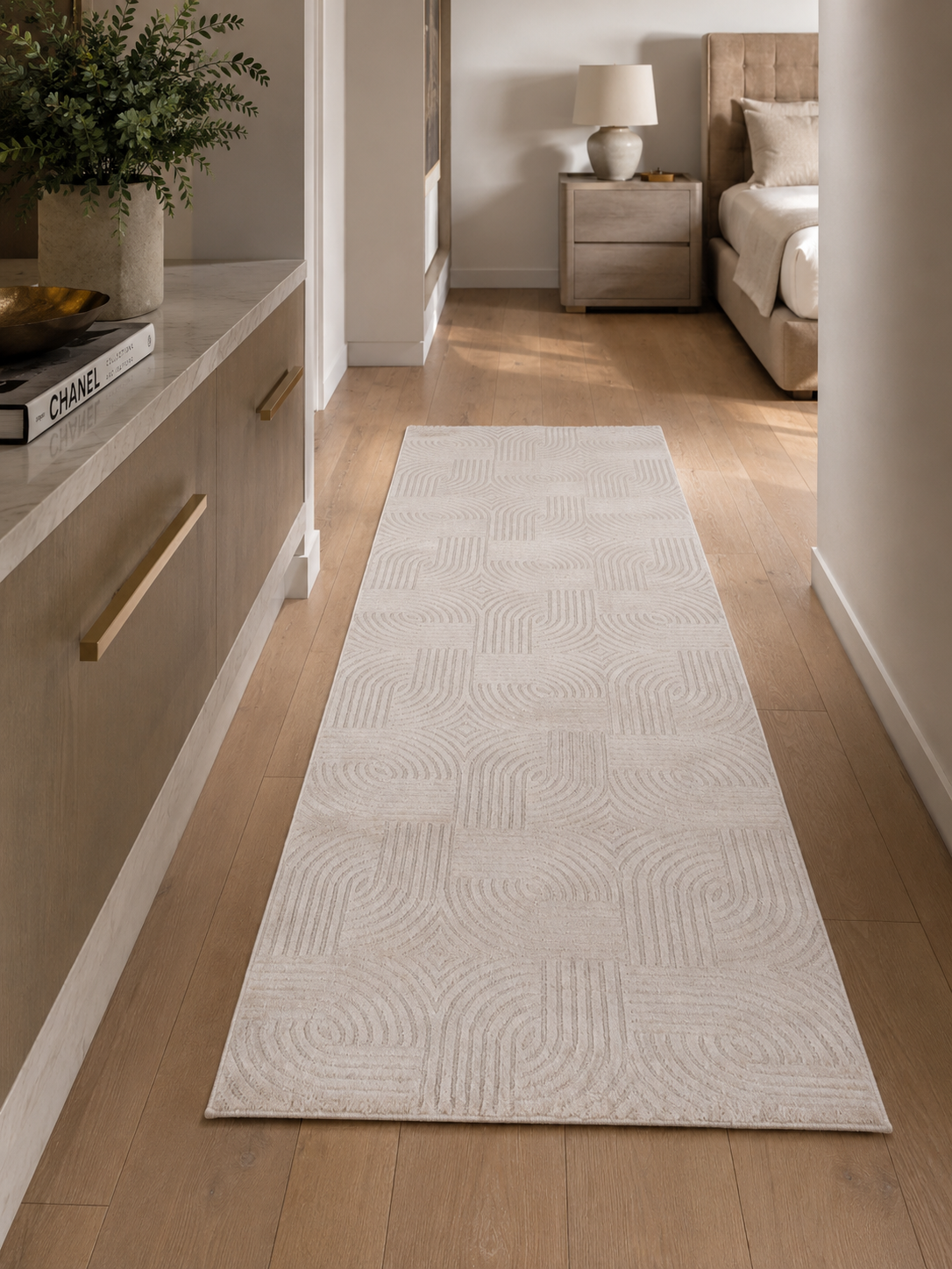 Loper Japandi Vloerkleed - SAHARA 1112 BEIGE