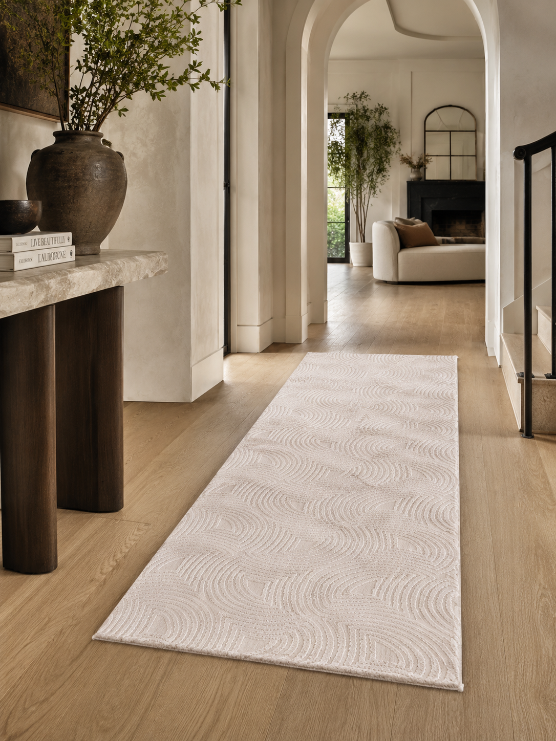 Loper Japandi Vloerkleed - SAHARA 1113 BEIGE