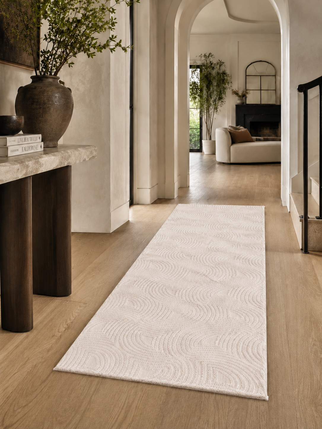 Loper Japandi Vloerkleed - SAHARA 1113 CREAM