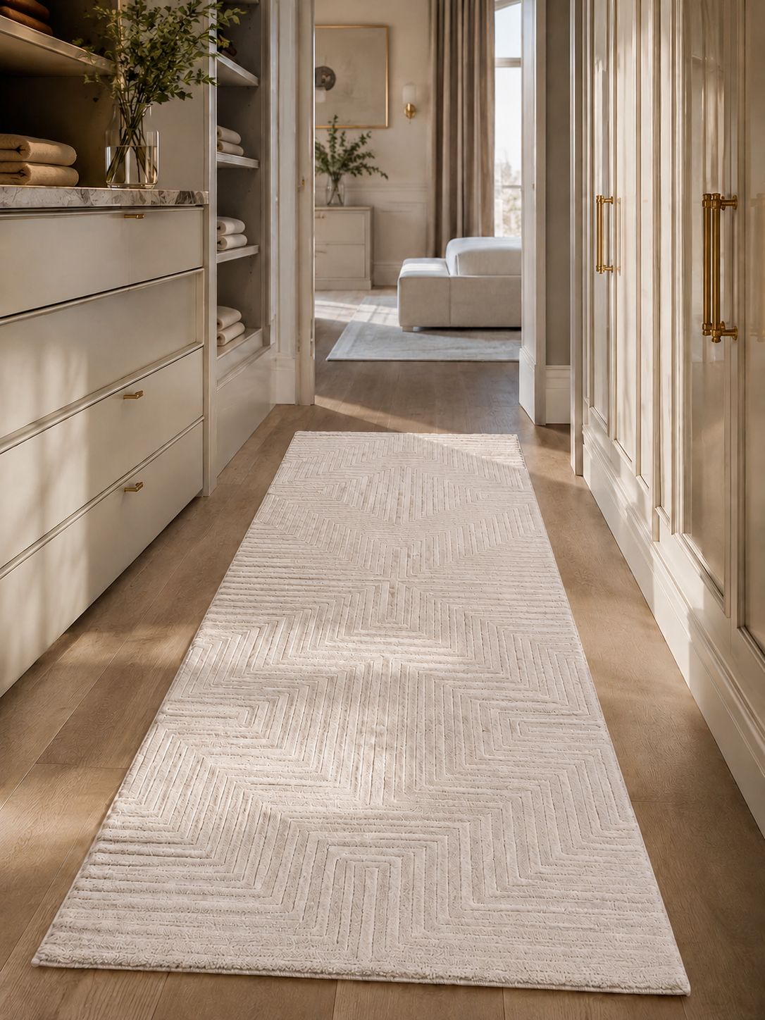 Loper Japandi Vloerkleed - SAHARA 1115 CREAM