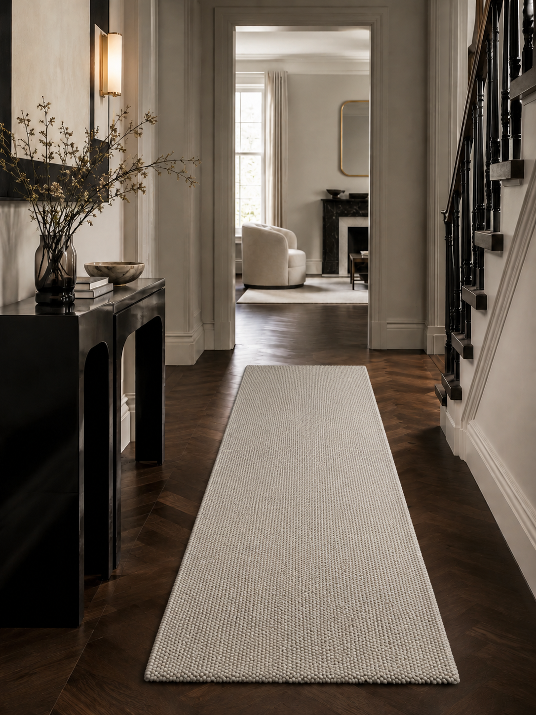 Loper Modern Vloerkleed - LOOM 4300 SILVER