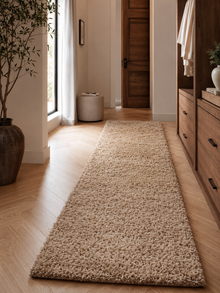 Loper Shaggy Hoogpolig Vloerkleed - LIFE 1500 BEIGE