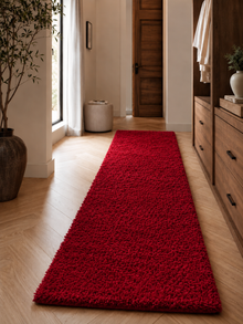 Loper Shaggy Hoogpolig Vloerkleed - LIFE 1500 RED