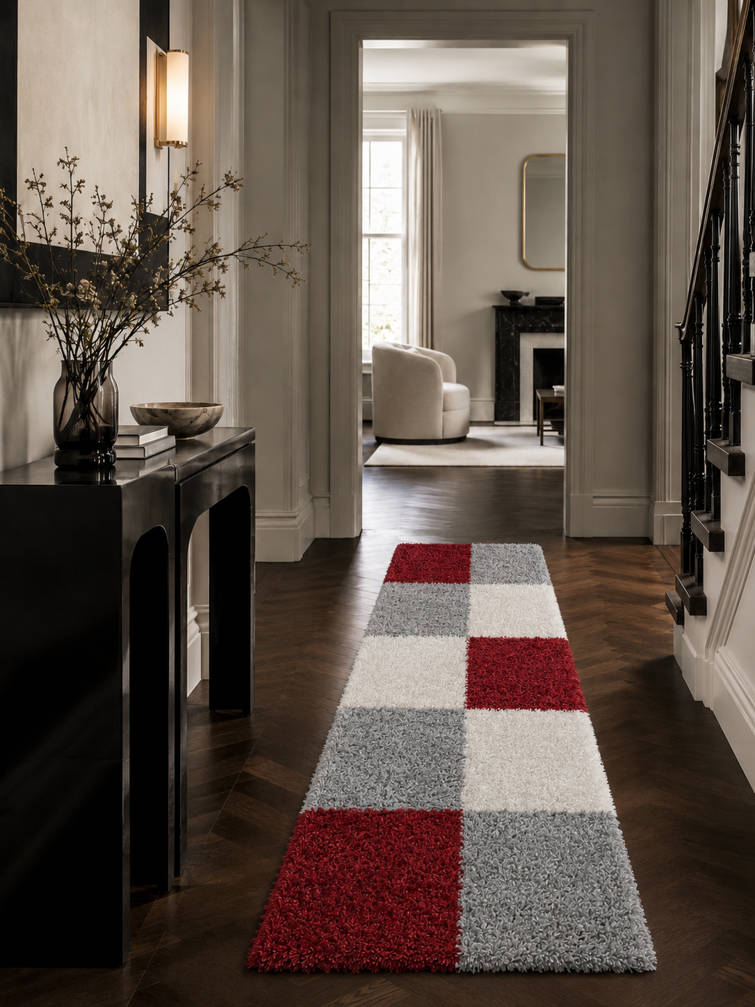Loper Shaggy Hoogpolig Vloerkleed - LIFE 1501 RED