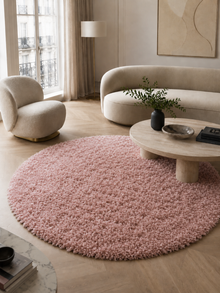 Rond Hoogpolig Vloerkleed - FLUFFY 3500 ROSE